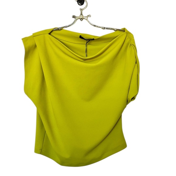 Deluc Tops - Deluc Green/Lime Cowl Neck Size M